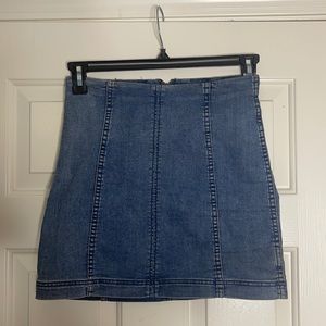 Free People denim skirt